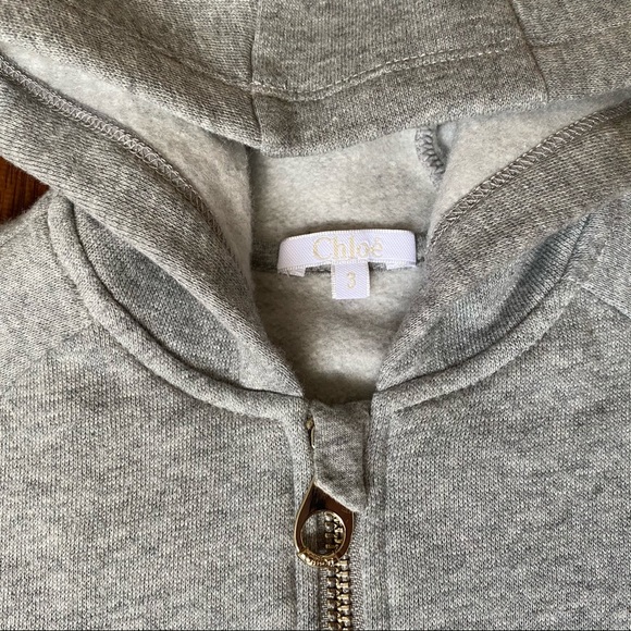 CHLOÉ kids logo trim hoodie and sweatpants. 3T - Picture 2 of 13